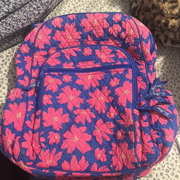Vera Bradley art poppies campus backpack - Picture 2 of 7